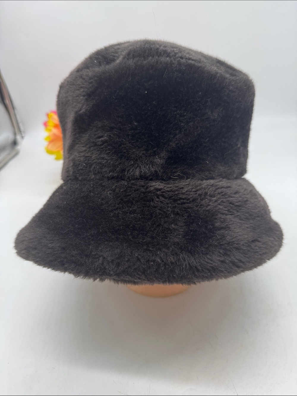 J. Crew Plush Faux Fur Bucket Hat - Chocolate Brown